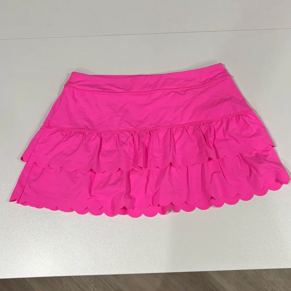 Lilly Pulitzer Luxletic Miesha Scallop Skort UPF 50+ Size L - Picture 2 of 10